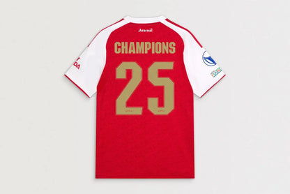 Camiseta de local del Arsenal 2025/26 - Campeones de la UWCL