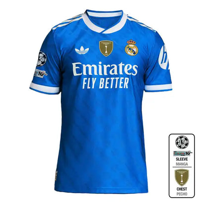 Camiseta de fútbol de visitante del Real Madrid 2025/26 (tercera equipación)